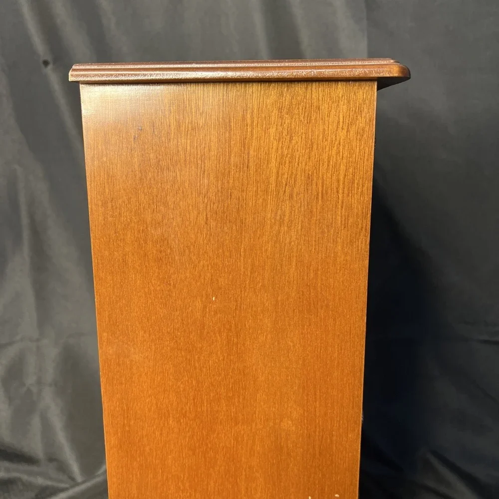 Vintage Tall Wooden 6 Drawer Jewelry Box/Organizer Necklace Hanger 11.5